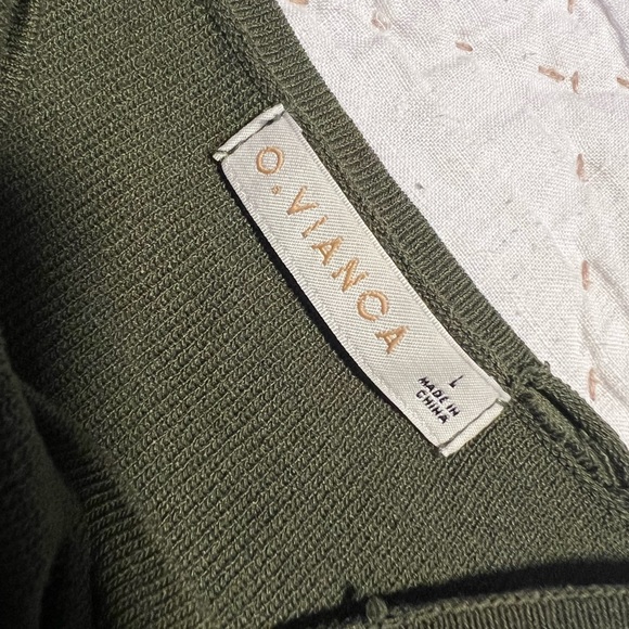 Olive Ruched Strappy Top - Picture 2 of 4